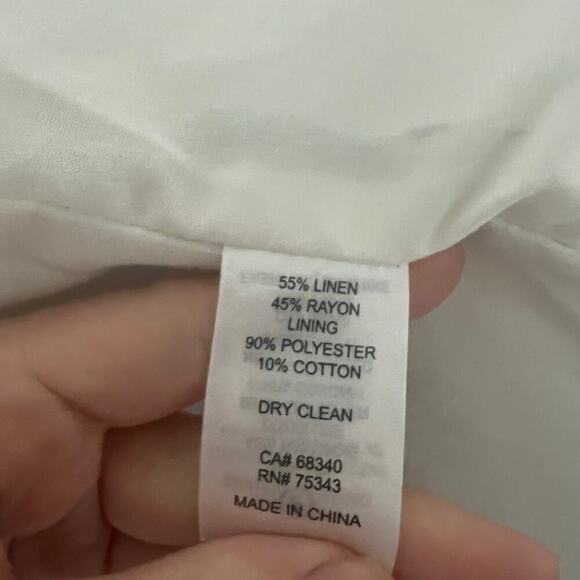 Caroline Constas Quilted Jacket NEW gloucester print linen blend - Picture 6 of 6